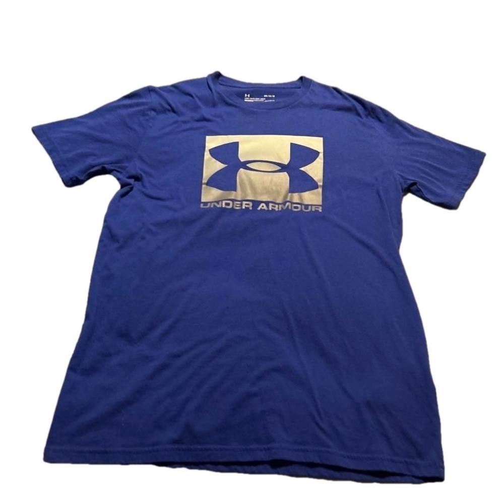 Men’s Under Armour Blue Logo T-Shirt Size Medium